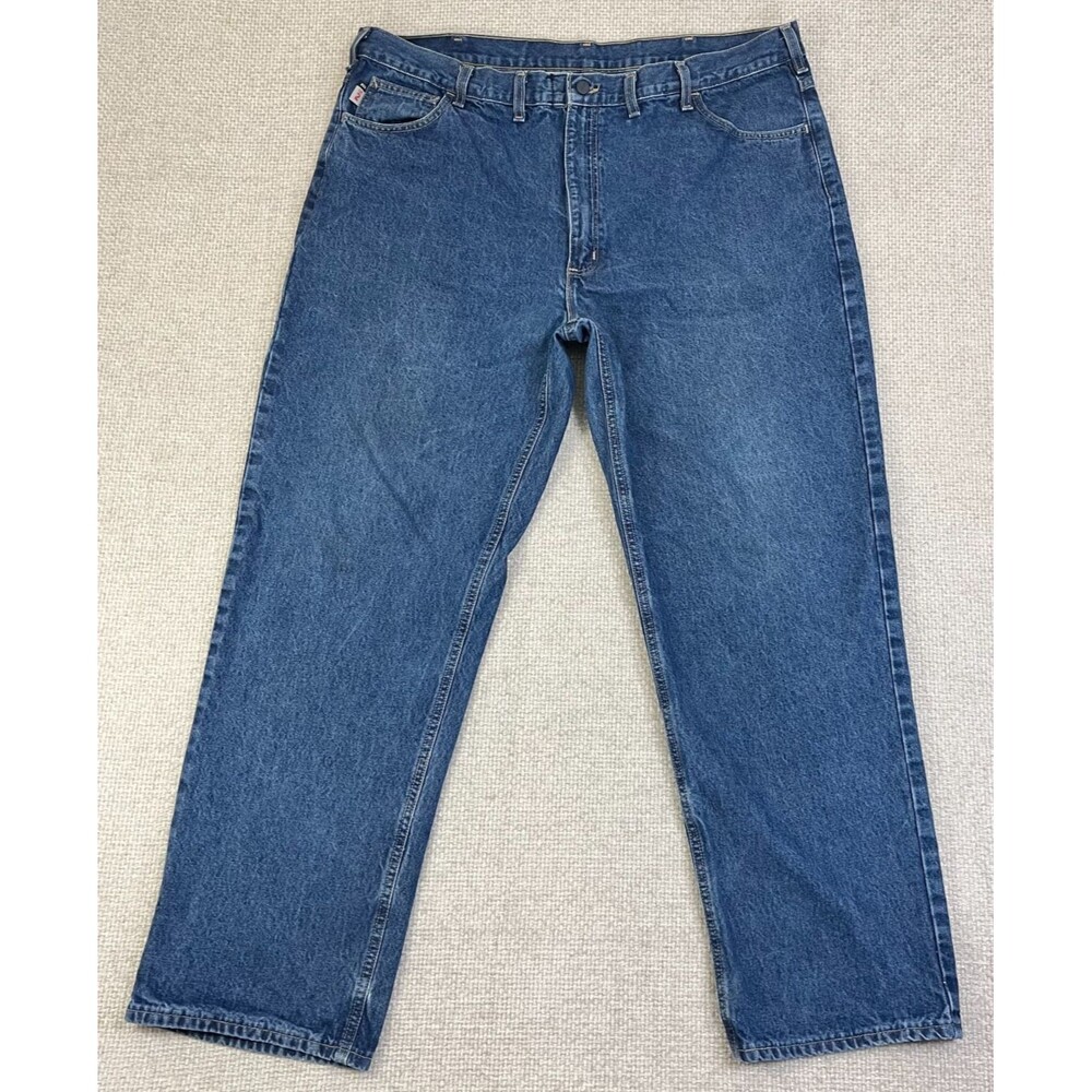 Carhartt FR Jeans FRB100 DNM Men’s 44x32 Relaxed Fit Denim Workwear 2112 CAT 2